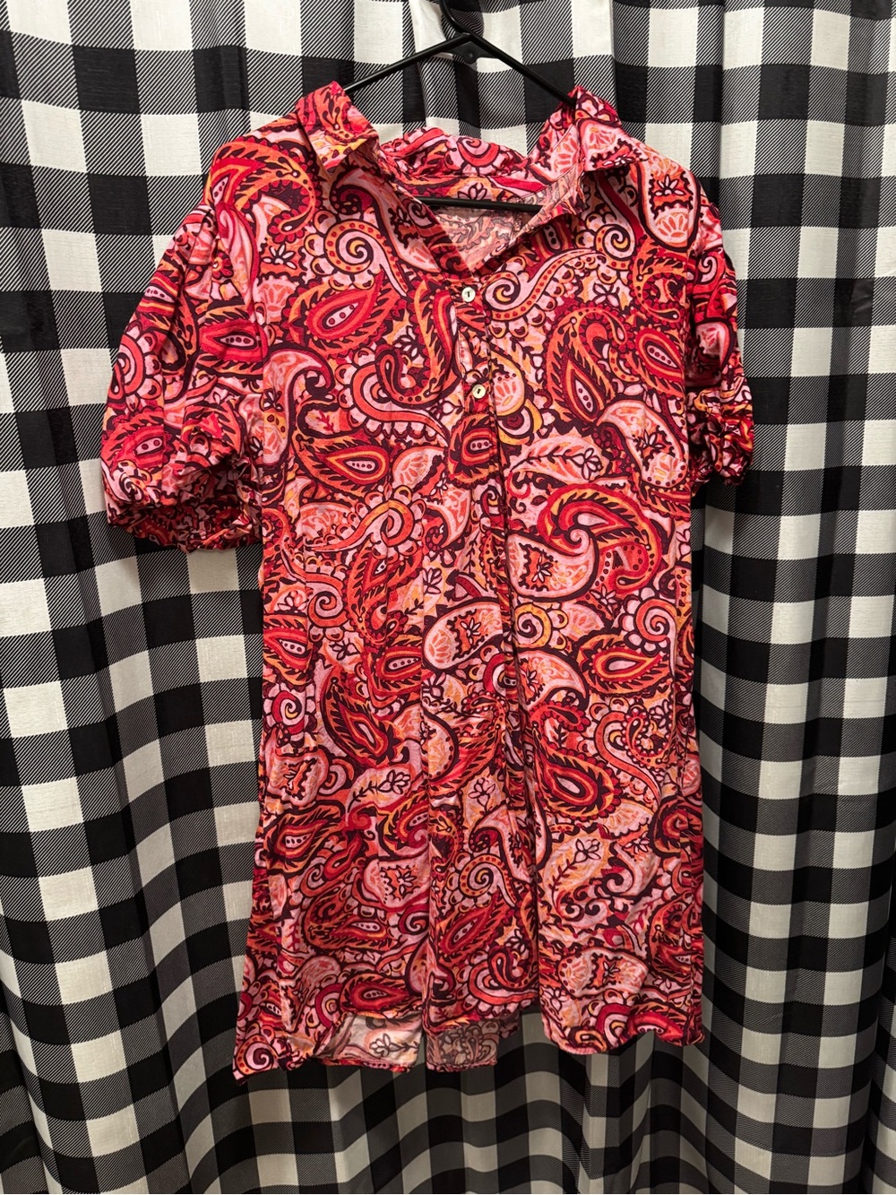 Vibrant Pink Paisley Dress